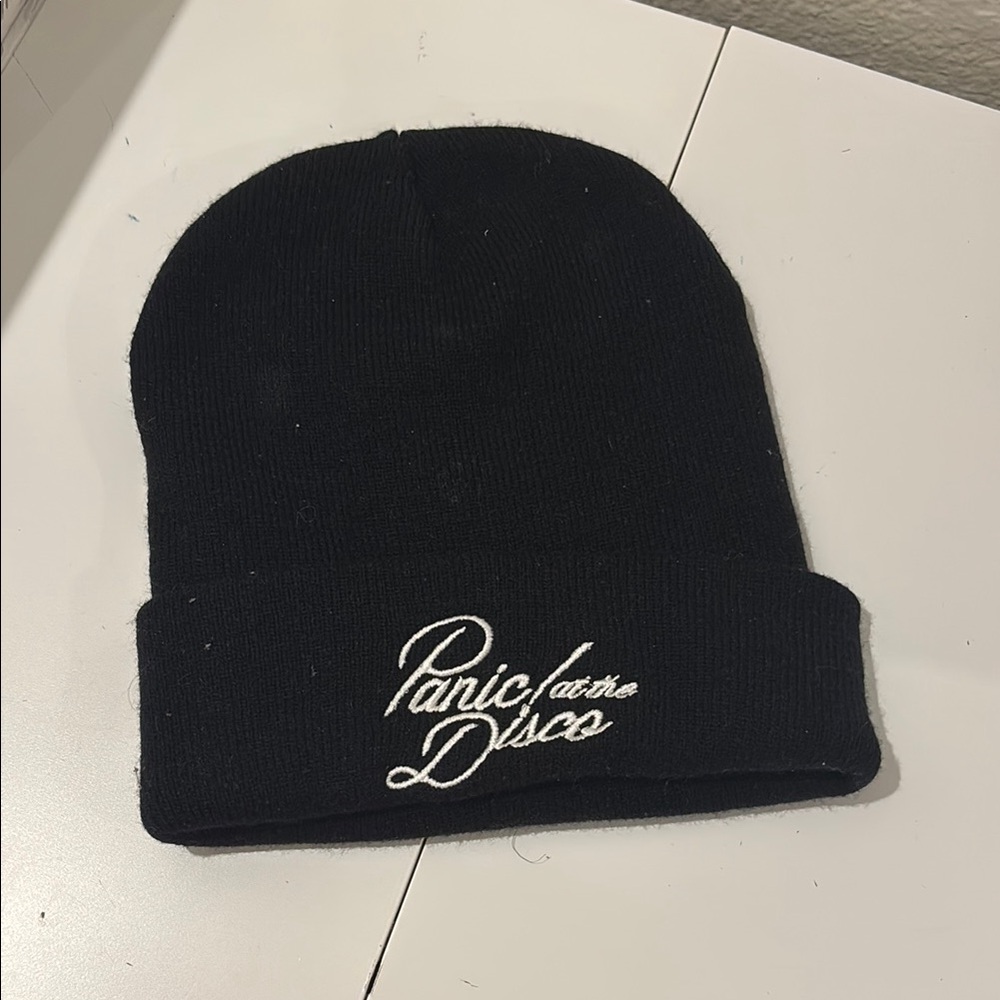 Black Beanie with Panic at the Disco Logo